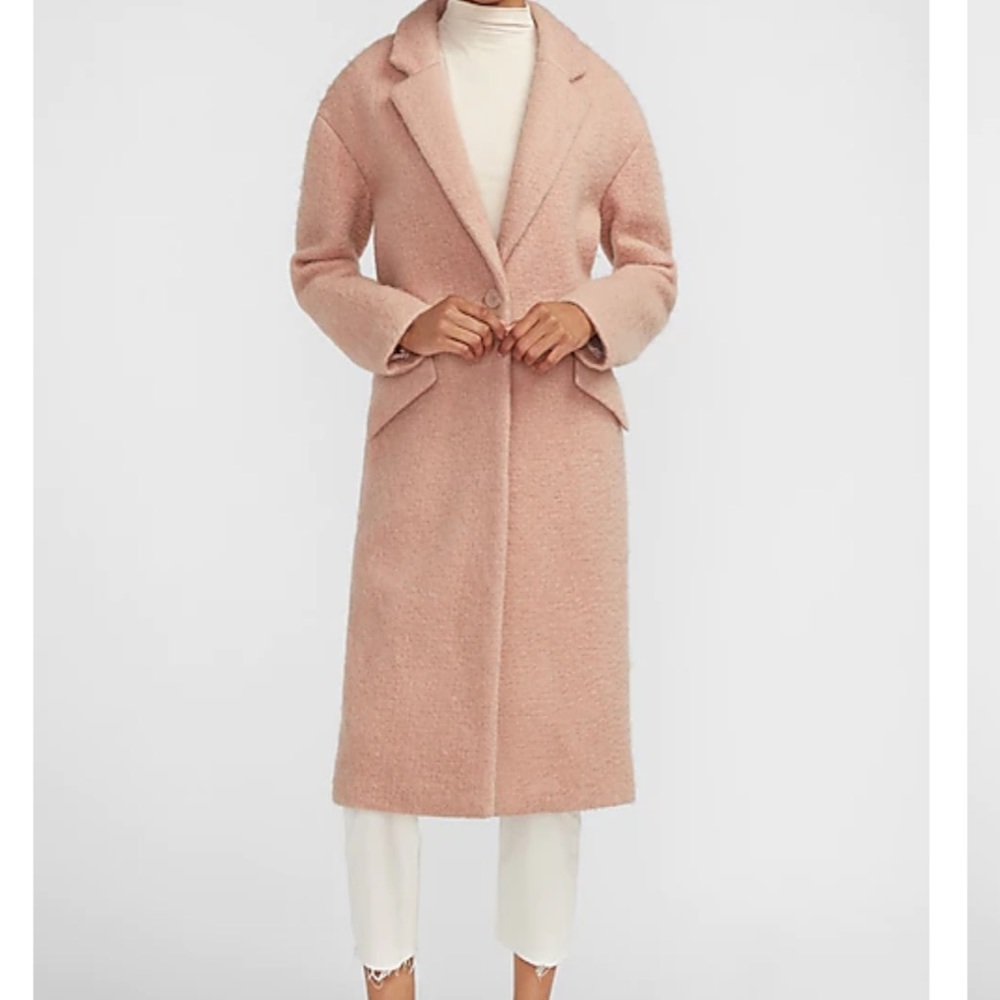 Express wool blend coat